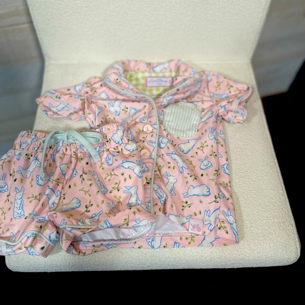 Sweet honey 12 months bunny pajama set